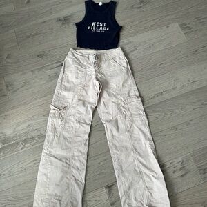 Garage clothing. Pants size 0, tank top size xs